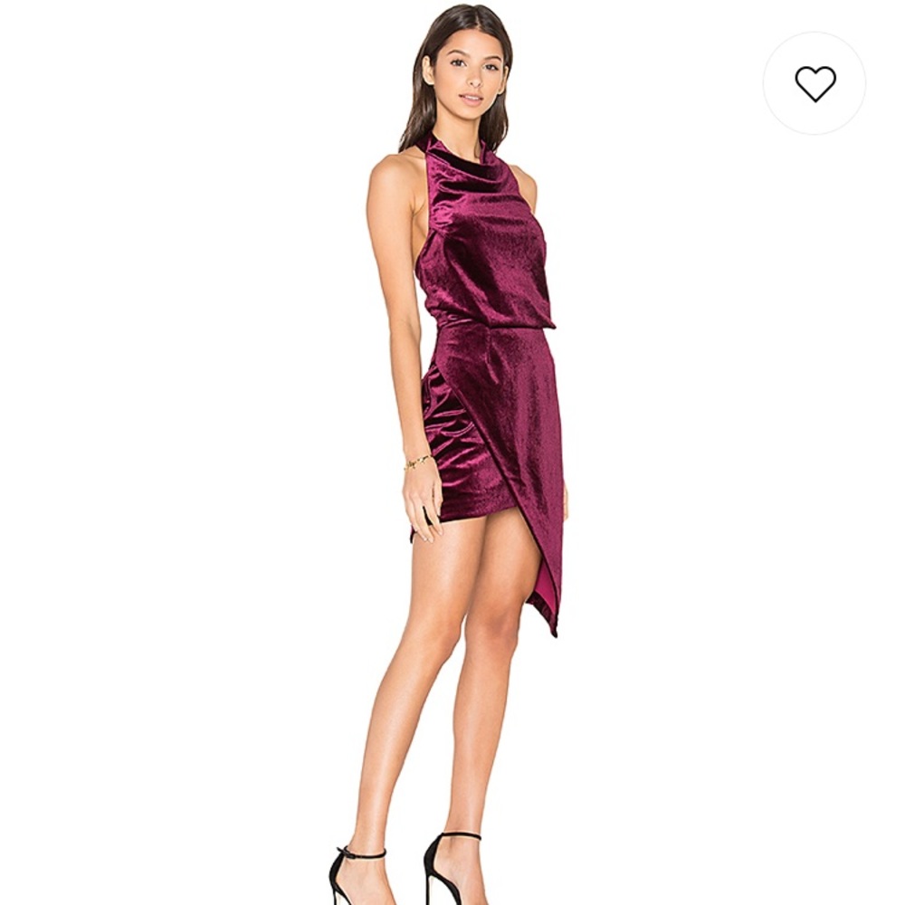 REVOLVE Elliatt burgundy velvet mini dress